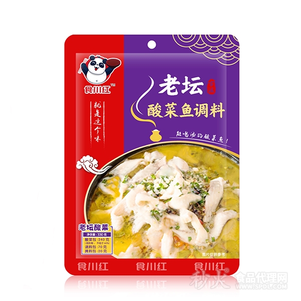 食川红老坛酸菜鱼调料330g