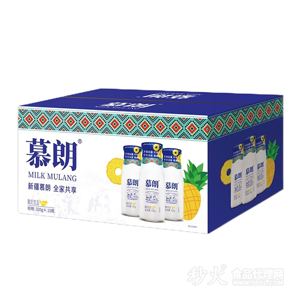 慕朗凤梨味酸奶饮品320mlx15瓶