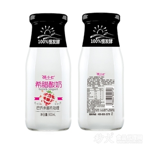 張小七草莓味發(fā)酵酸奶飲品300ml