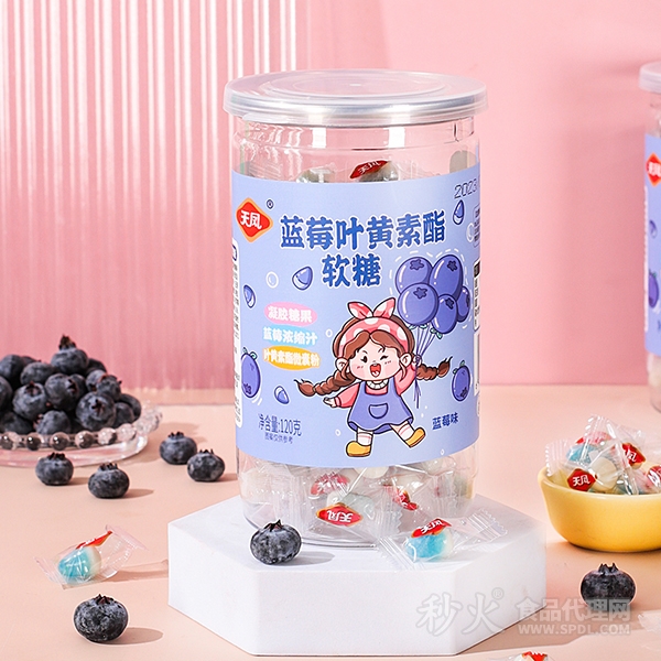 天凤蓝莓叶黄素酯软糖120g