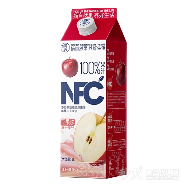 摘养苹果汁复合果汁1L
