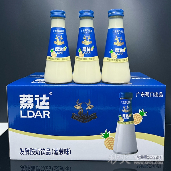 荔达菠萝味发酵酸奶饮品325mlx15瓶