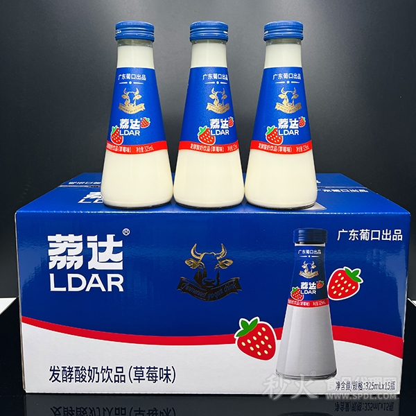 荔达草莓味发酵酸奶饮品325mlx15瓶