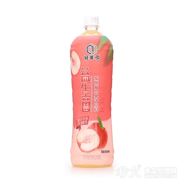 轻非引益生菌蜜桃复合果汁饮料1.25L