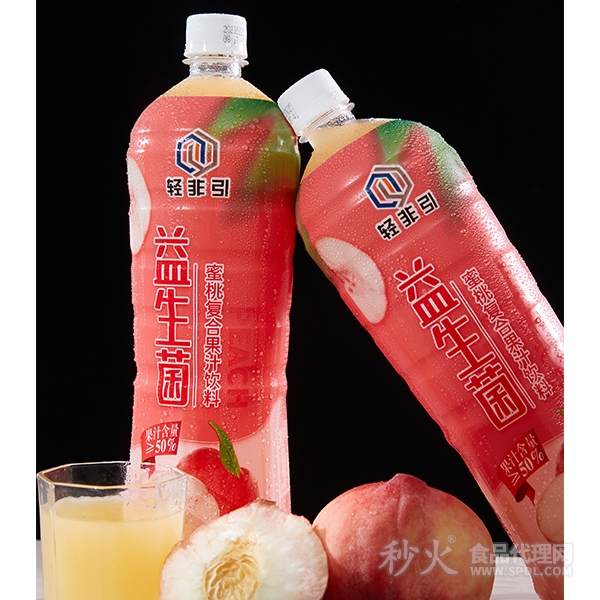 轻非引益生菌蜜桃复合果汁饮料1.25L