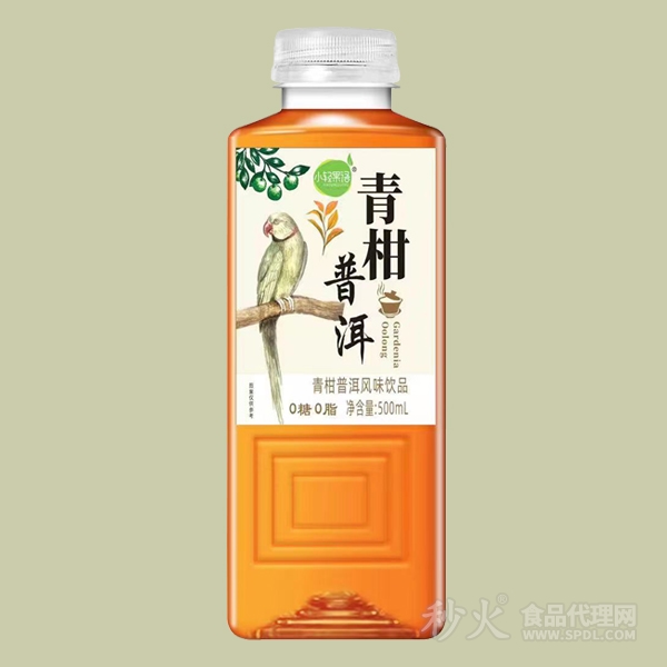 小轻果语青柑普洱茶饮品500ml