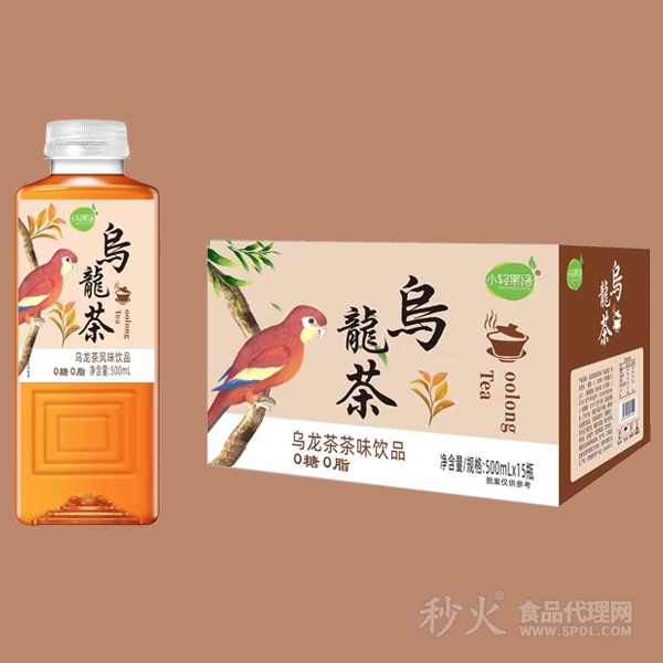 小轻果语乌龙茶饮品标箱