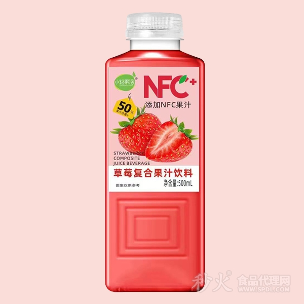 小轻果语草莓复合果汁饮料500ml