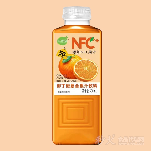 小轻果语柳丁橙复合果汁饮料500ml