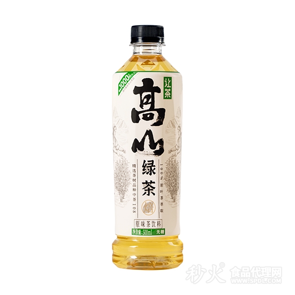 让茶高山绿茶原味茶饮料500ml