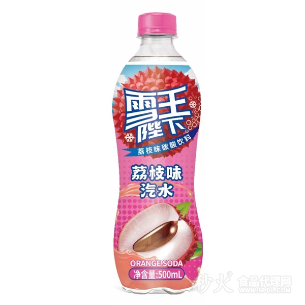 雪王陛下荔枝味汽水500ml