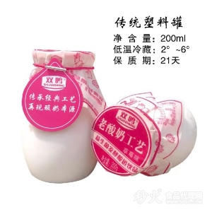 双鸣老酸奶工艺草莓味200ml