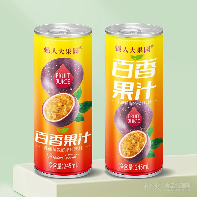 强人大果园百香果汁245mL