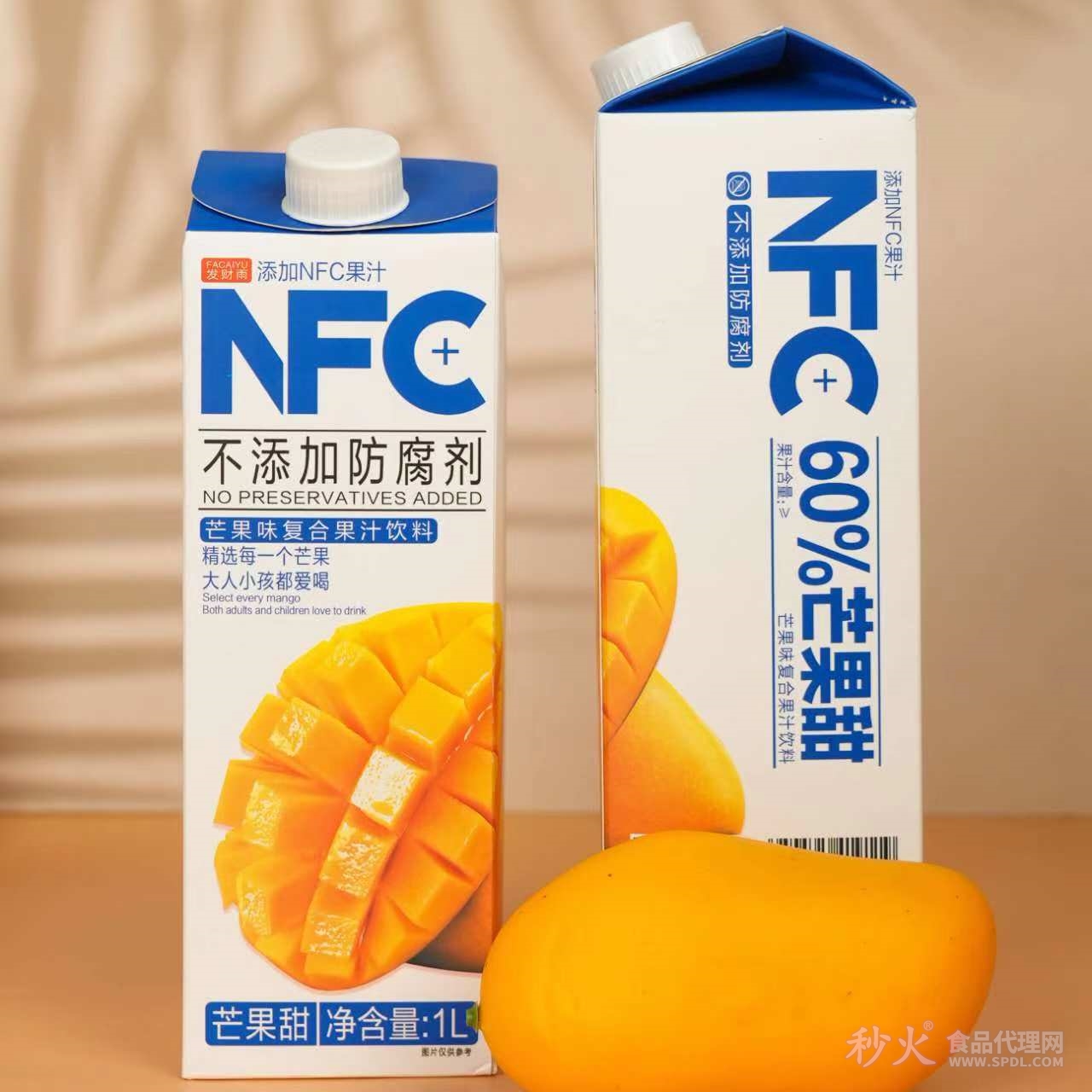 发财雨NFC芒果味复合果汁1L