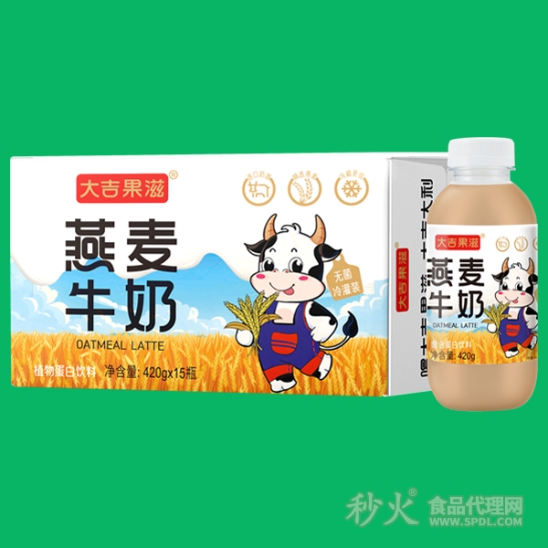 大吉果滋燕麦牛奶标箱