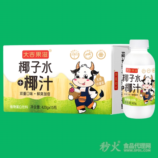 大吉果滋椰子水+椰汁标箱