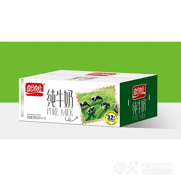 盼盼纯牛奶250mlX16盒