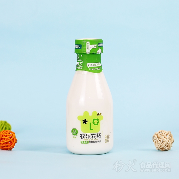 牧乐农场生牛乳发酵酸奶饮品原味350ml