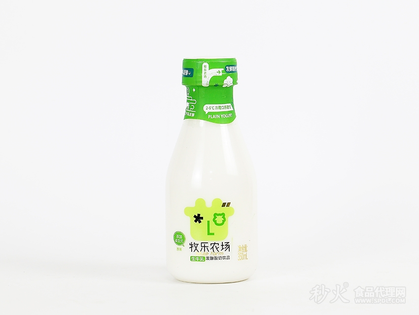 牧乐农场生牛乳发酵酸奶饮品原味350ml (2)