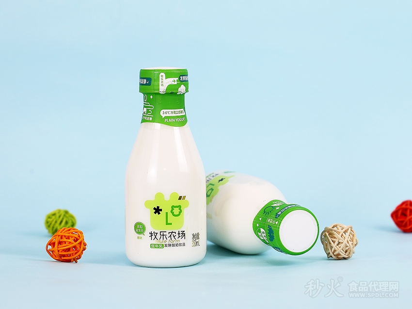 牧乐农场生牛乳发酵酸奶饮品原味350ml (3)