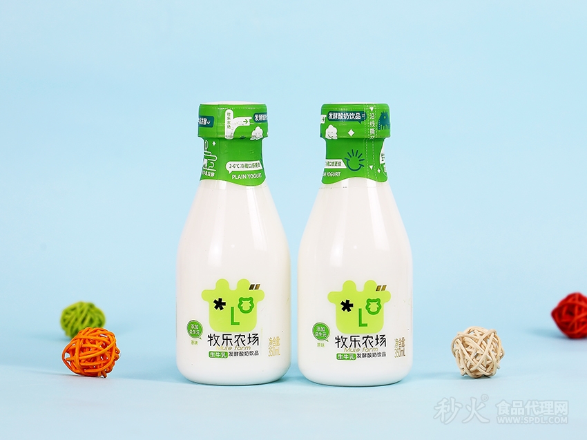 牧乐农场生牛乳发酵酸奶饮品原味350ml (4)