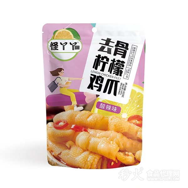 怪丫丫酸辣味去骨柠檬鸡爪60g