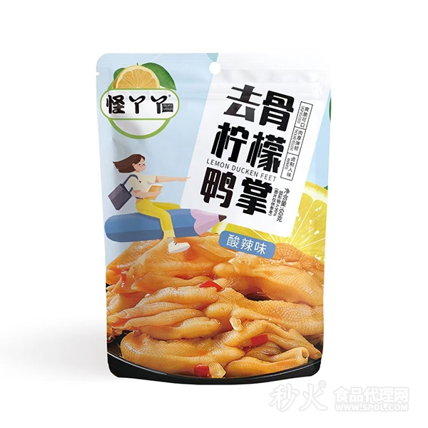 怪丫丫酸辣味去骨柠檬鸭掌60g