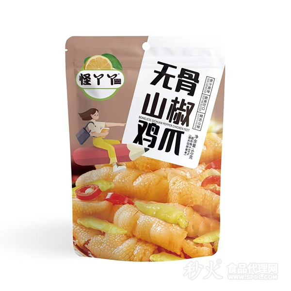 怪丫丫无骨山椒鸡爪60g