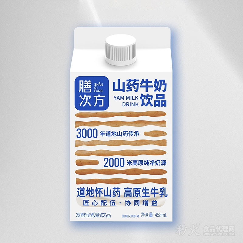 膳次方山药牛奶458ml