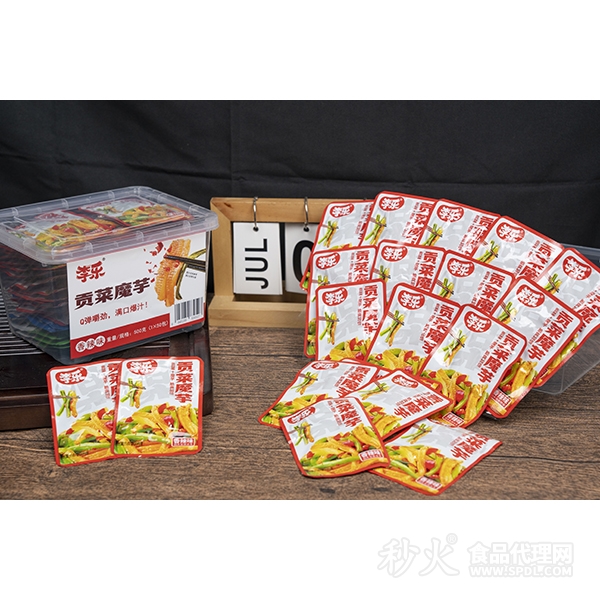 李乐贡菜魔芋香辣味盒装500g（1x50包）