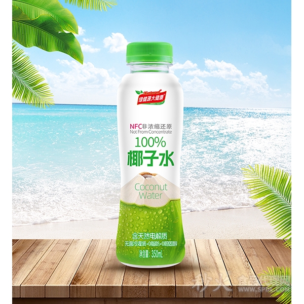 绿健源大健康NFC非浓缩还原椰子水350ml