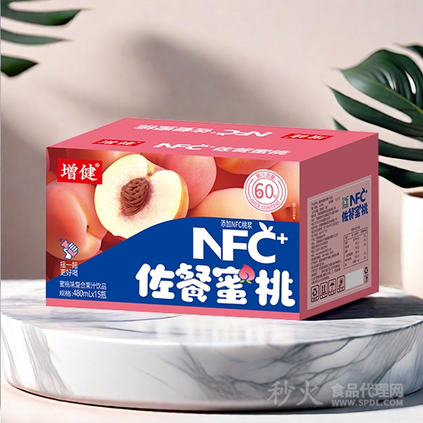 增健NFC佐餐蜜桃复合果汁饮品480mlx15瓶