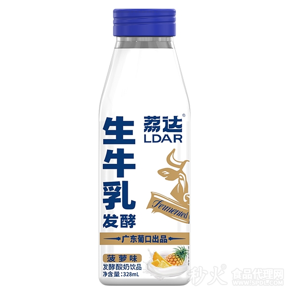 荔达生牛乳发酵酸奶饮品菠萝味328ml