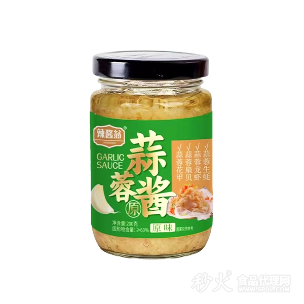 辣酱翁蒜蓉酱原味200g