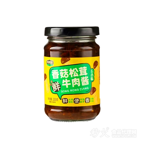 辣酱翁香菇松茸牛肉酱五香味200g