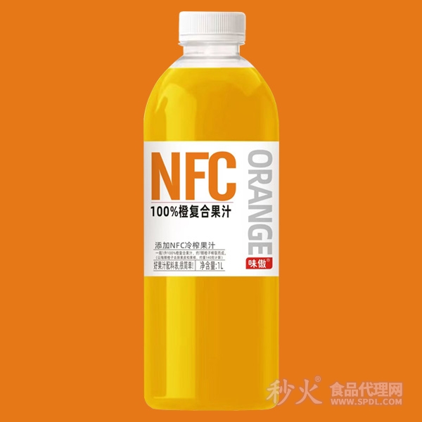 味傲NFC100%橙复合果汁1L