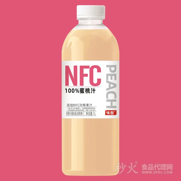 味傲NFC100%蜜桃汁1L