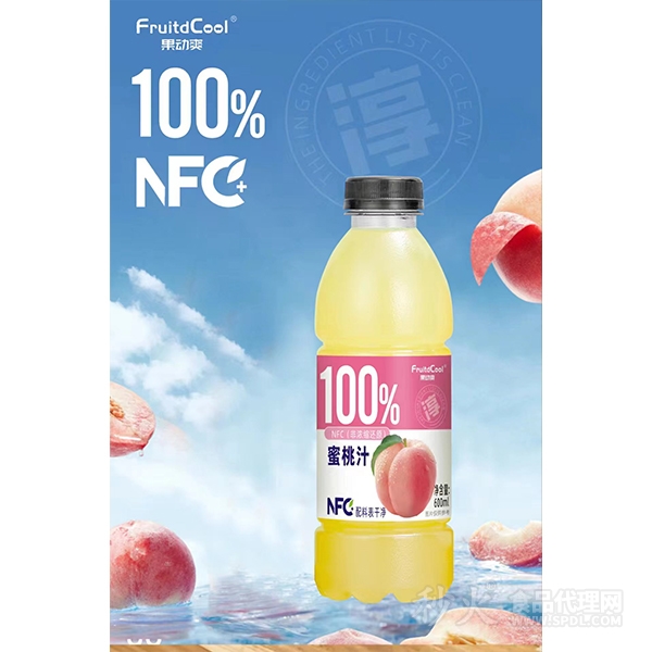 果动爽NFC蜜桃汁600ml