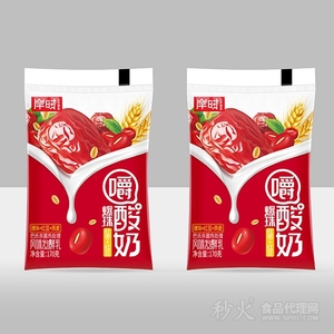 岸时爆珠红枣味嚼酸奶170克包