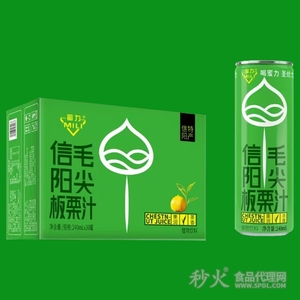 蜜力信阳毛尖板栗汁植物饮料标箱