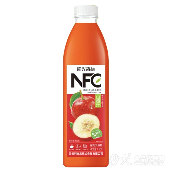 阳光森林山楂汁复合果汁饮料（含NFC）1.25L