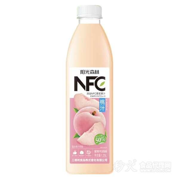 阳光森林桃汁复合果汁饮料（含NFC）1.25L