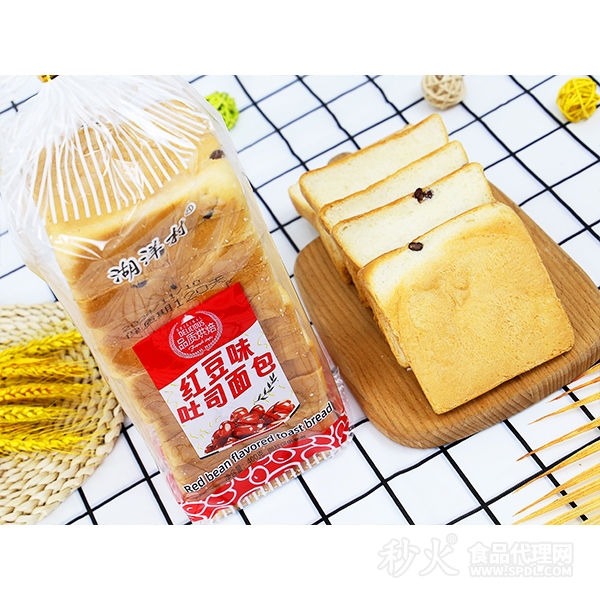 湖洋村红豆味吐司面包400g