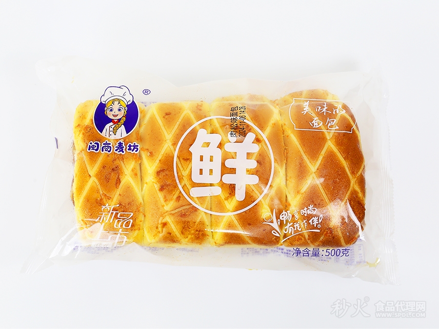 闽商麦坊肉松味排包500g