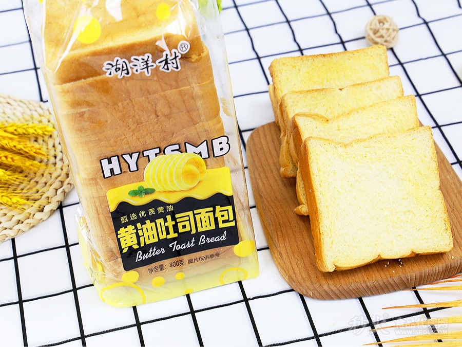 湖洋村黄油吐司面包400g