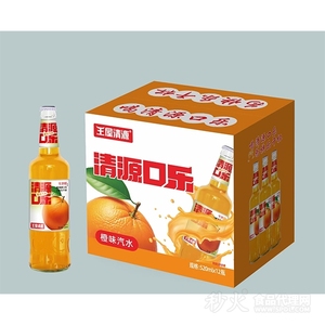 王屋清源清源口乐橙味汽水520ml