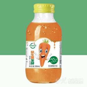 爱尚柚仙谷益生菌发酵胡萝卜汁饮品308ml