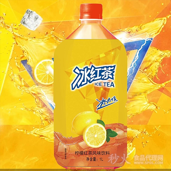 冰红茶柠檬红茶风味饮料1L