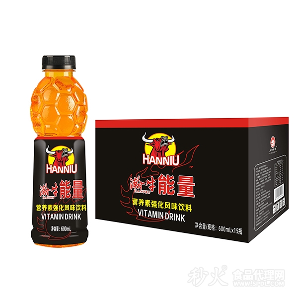 瀚牛能量营养素强化风味饮料600mlx15瓶