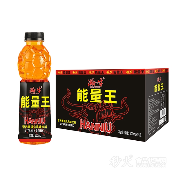 瀚牛能量王营养素强化风味饮料600mlx15瓶